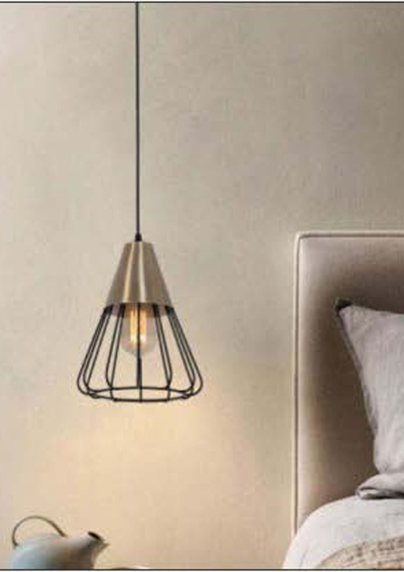 Beyond Lights - Brass Cage Pendant- GL